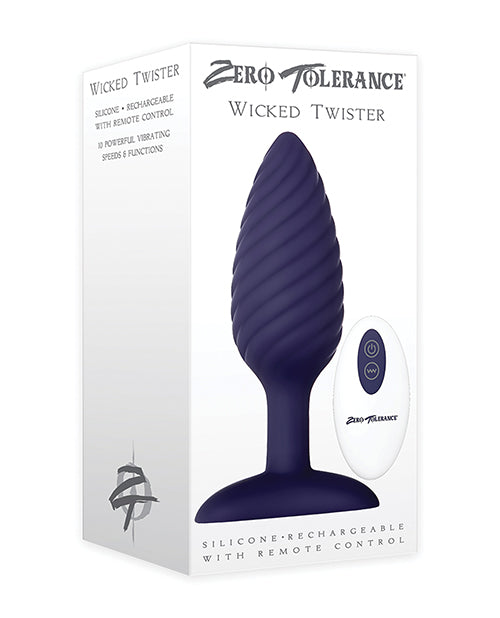 Zero Tolerance Wicked Twister Anal Recargable - Púrpura