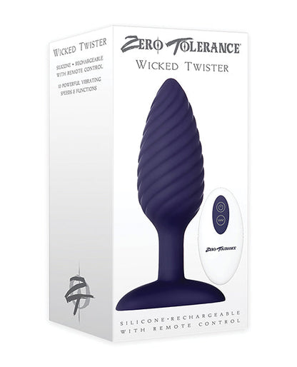 Zero Tolerance Wicked Twister Anal Recargable - Púrpura
