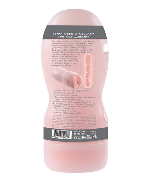 Pop & Toss Stroker Zéro Tolérance - Léger