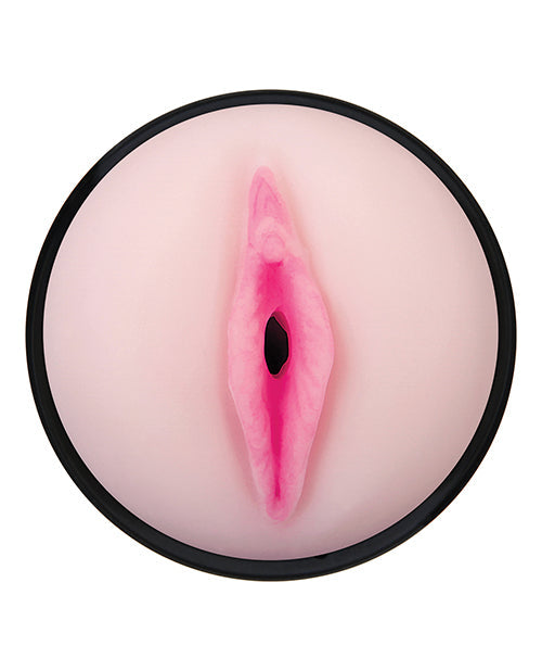 Zero Tolerance Shell Shock Masturbador Vibrador Recargable - Negro/Carne