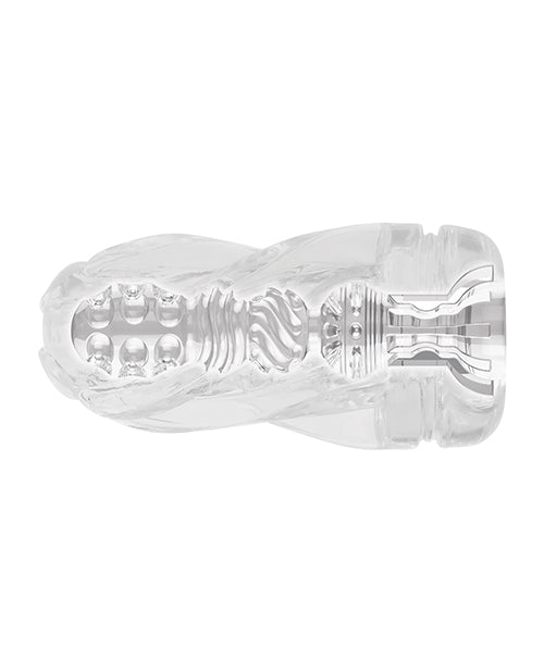 Zéro tolérance Swirl Stroker - Transparent/Bleu