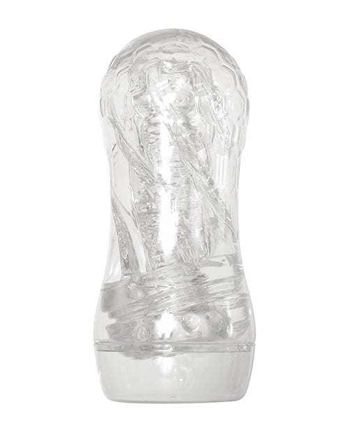 Masturbateur torsion zéro tolérance – Transparent/Orange