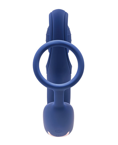 Vibrador de anillo en C Zero Tolerance Extra Mile - Azul