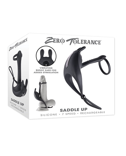 Vibromasseur Pénien et Testiculaire Zero Tolerance Saddle Up - Noir