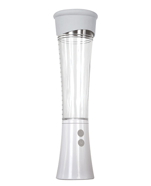 Bomba Vibratoria Recargable Zero Tolerance Sucking Good - Blanco/Transparente