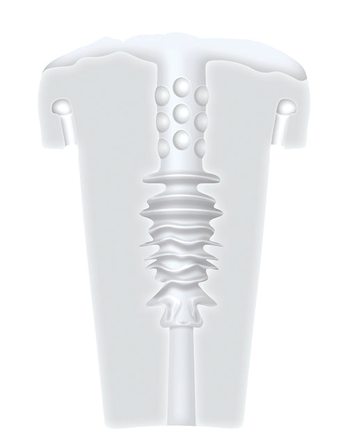 Bomba Vibratoria Recargable Zero Tolerance Sucking Good - Blanco/Transparente