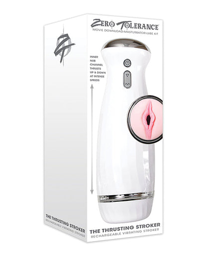 Zero Tolerance The Thrusting Stroker Recargable - Blanco
