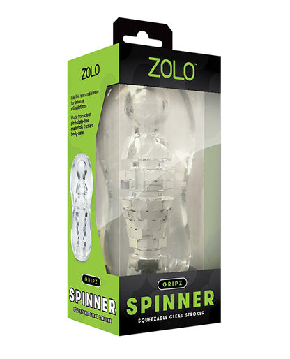 ZOLO Gripz Spinner Stroker - Transparent