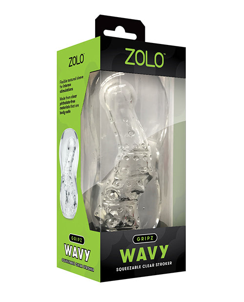 Masturbateur ZOLO Gripz Wavy – Transparent