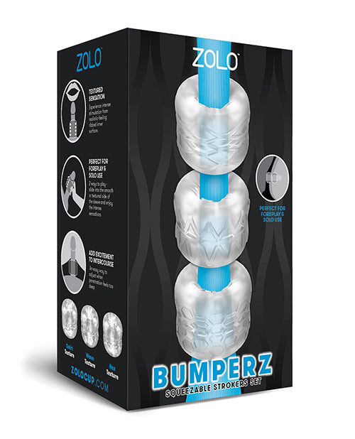 ZOLO Bumperz Squeezable Stroker Set – Transparent