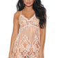Plus Size Blush Lace Chemise