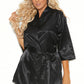 Plus Size Sexy Satin Robe