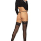 Sheer Stockings with Floral Applique