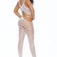 White Petal Net Bodystocking