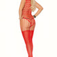 Plus Size Cut Out Crochet Bodystocking