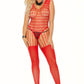 Plus Size Cut Out Crochet Bodystocking