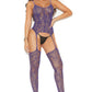 Lavender Lace Bodystocking