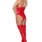 Cupless Red Lace Teddy