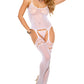 White Suspender Lace Bodystocking