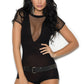 Short Sleeve Net Romper