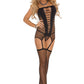 Seamless Slashed Garter Chemise