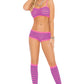 Neon Stripes Bra Set