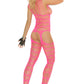 Neon Pink Shredded Bodystocking