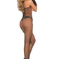 Cupless Fishnet Halter Bodystocking