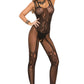 Strappy Net and Lace Bodystocking