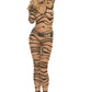 Zebra Mesh Bodystocking