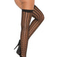 Black Crochet Thigh Highs