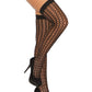 Black Crochet Thigh Highs