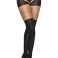 Plus Size Opaque and Net Crotchless Pantyhose