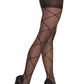 Plus Size Sheer Criss Cross Pantyhose