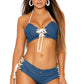 Denim Tri Top