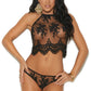 Boho Mesh and Lace Cami Set