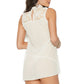 Mesh Mock Neck Chemise