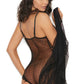 Dotted Mesh Teddy and Robe