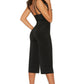 Deep V Lycra Jumpsuit