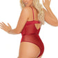 Plus Size Burgundy Beauty Teddy