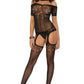 Off the Shoulder Suspender Bodystocking
