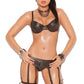 Leather Multi Strap Garterbelt