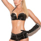 Black Vinyl Gloves with Grommets