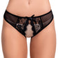 Mesh and Lace Crotchless Panty