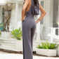 Grey Hooded Jumpsuit