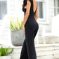 Black Ruffled Jumpsuit