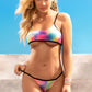 Neon Watercolor Underboob Top and Bodysuit Set