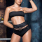 Bandeau and High Waisted Short Set