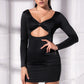 Long Sleeve Cutout Club Dress