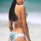 White Patterned String Bikini